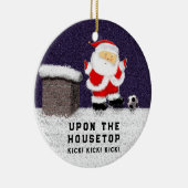 Baby Soccer Christmas Keramik Ornament (Rechts)