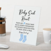 Baby Sock Hunt Baby Showspielzeichen Sockelschild (In SItu)