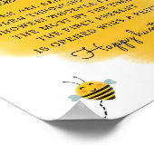 Baby Sock Hunt Bee Theme Baby Showspiele Schild (Ecke)