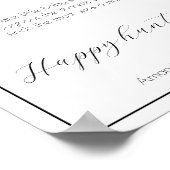 Baby Sock Hunt Minimalistisch Baby Showspiel Poster (Ecke)