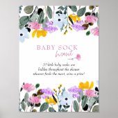 Baby Sock Hunt Wildblume Baby Shooting Game Poster (Vorne)