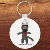 Baby Sock Monkey Schlüsselanhänger (Vorderseite)
