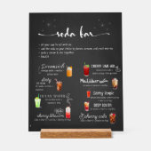 Baby Soda Ready to POP Soda Bar  Acrylschild (Vorderseite)