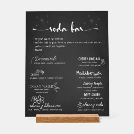 Baby Soda Ready to POP Soda Bar  Acrylschild