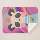 Baby Soft Sherpa Fleece Blanket: King Panda Design Sherpadecke (Vorderseite (Horizontal))