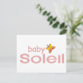 Baby Soleil Postkarte (Stehend Vorderseite)