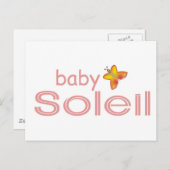 Baby Soleil Postkarte (Vorne/Hinten)