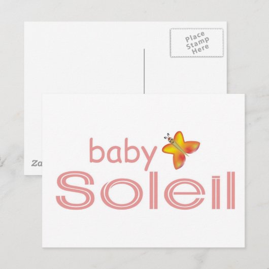 Baby Soleil Postkarte (Vorne/Hinten)