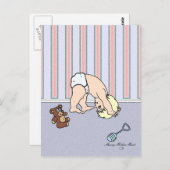 Baby Somersault Postcard Postkarte (Vorne/Hinten)