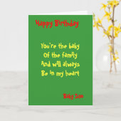 Baby son Birthday Karte (Gelbe Blume)