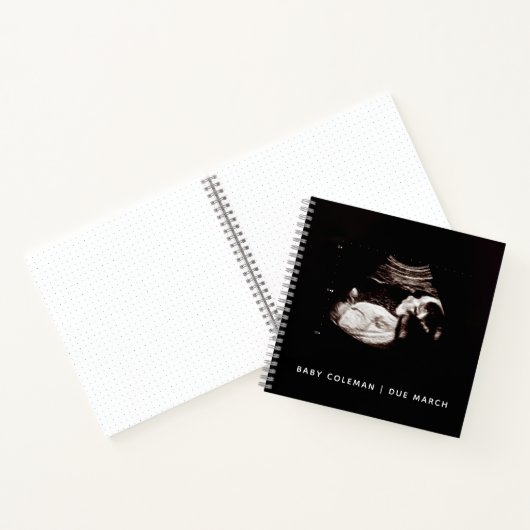 Baby Sonogram Personalisiert Memory Prenancy Book Notizblock (Innenseite)