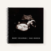Baby Sonogram Personalisiert Memory Prenancy Book Notizblock (Vorderseite)