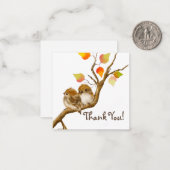 Baby Sparrow Birds Dankeschön Karte (Vorderseite/Rückseite Beispiel)