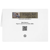 Baby Sparrow Digital Watercolor (Rückseite Horizontal)