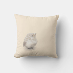 Baby Sparrow Digital Watercolor Kissen