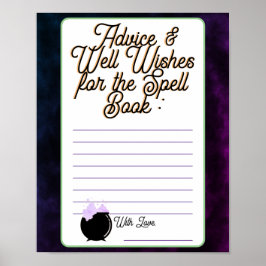Baby Spell Book Advisor & Well Wains Poster