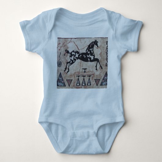 Baby-Spielanzug--Indisches Pony Baby Strampler (Vorderseite)