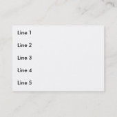 BABY SPIELT VISITENKARTE (Rückseite)