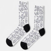 Baby-Spielzeug-Muster Socken (Linkes Detail)