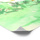 Baby Spring Chicks Kinderzimmer Art Poster (Ecke)