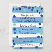 Baby Sprinkle - Baby Boy einladen Einladung (Rückseite)