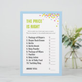 Baby Sprinkle / Baby Dusche Preis ist richtig - bl (Stehend Vorderseite)