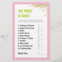 Baby Sprinkle / Baby Dusche Preis ist richtig - Ro