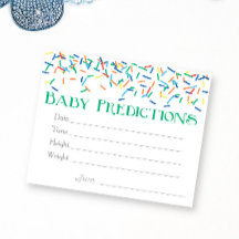 Baby Sprinkle Baby Predictions Game