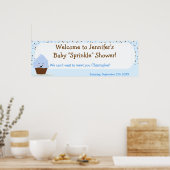 Baby Sprinkle Banner in der Blues Poster (Küche)