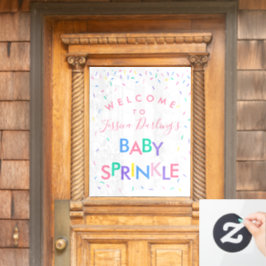 Baby Sprinkle Begrüßungszeichen Fensteraufkleber