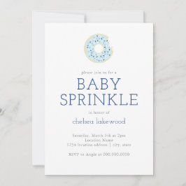 Baby Sprinkle // Blue Boy Donut Dusche Einladung