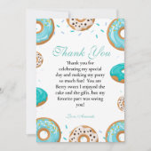 Baby Sprinkle Boy Babydusche Danke Karte (Vorderseite)