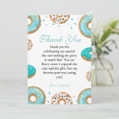 Baby Sprinkle Boy Babydusche Danke Karte (Stehend Vorderseite)