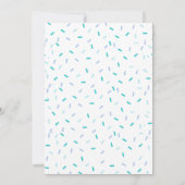 Baby Sprinkle Boy Babydusche Danke Karte (Rückseite)