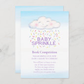 Baby-Sprinkle-Buch-Wettbewerb Cloud-jimmies Begleitkarte (Vorne/Hinten)