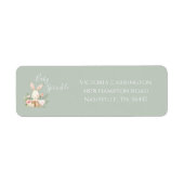 Baby Sprinkle Bunny Sage Green Baby Dusche (Vorne)