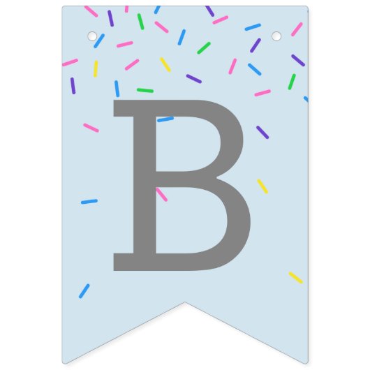 Baby Sprinkle Bunting Flags Wimpelkette (Zweite Fahne)