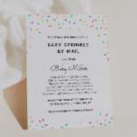 Baby Sprinkle by Mail Einladung<br><div class="desc">Ein Babysprinkle per E-Mail ist ideal für diejenigen, die weit weg von den Lieben leben, aber noch gewollt, die Eltern zu duschen, um mit Liebe und Geschenke zu sein, um sich auf die Ankunft ihres Kindes vorzubereiten. Dieser Langstreckensprinkle per Post lädt zu bunten Sprinklen ein. Passen Sie Ihre Formulierung an....</div>