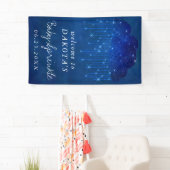 Baby Sprinkle Classic Blue | Dunkle Dusche Willkom Banner (Insitu)