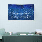 Baby Sprinkle Classic Blue | Moody-Dusche Willkomm Banner (Messeveranstaltung)