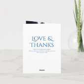 Baby Sprinkle Classic Blue | Moody-ShowFoto Dankeskarte (Rückseite)