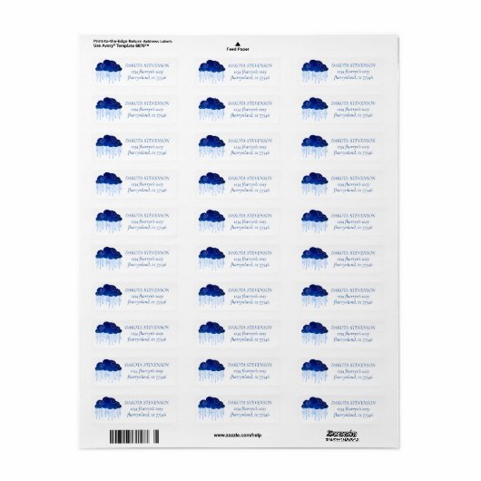 Baby Sprinkle Classic Blue | Rain Showadresse (Vorne)