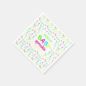 Baby Sprinkle Colorful Rainbow Sprinkles Dusche Serviette (Ecke)