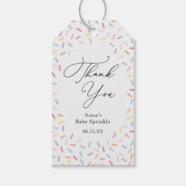 Baby Sprinkle Confetti Gift Tags Geschenkanhänger