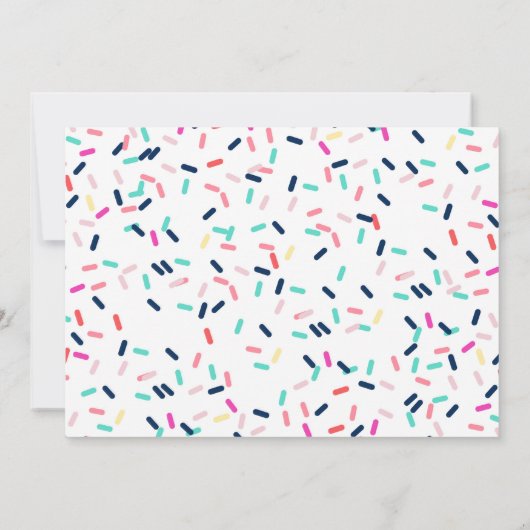 BABY SPRINKLE CONFETTI INVITATION EINLADUNG (Rückseite)