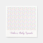 Baby Sprinkle Custom Party Napkins Serviette (Vorderseite)