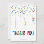 Baby Sprinkle Dankeskarte (Vorderseite)