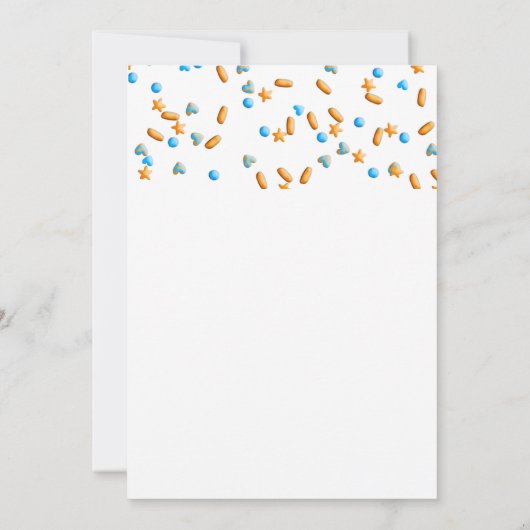 Baby Sprinkle Dankeskarte (Rückseite)