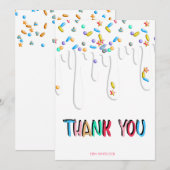 Baby Sprinkle Dankeskarte (Vorne/Hinten)