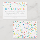 Baby Sprinkle Diaper Raffelkarte oder Einsteckkart Begleitkarte (Vorne/Hinten)